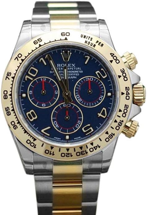 rolex daytona stahl blaues zifferblatt